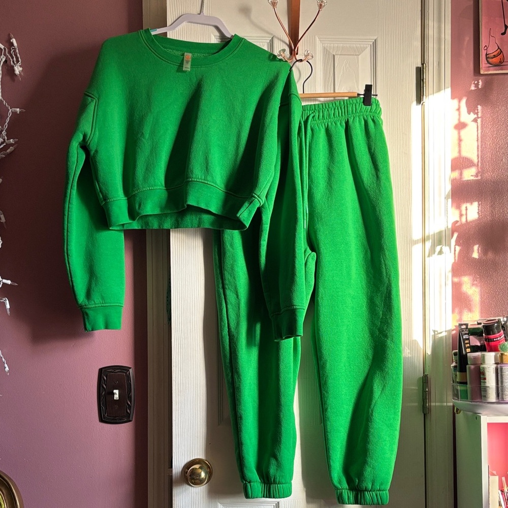 Mono B Vibrant Green Jogger Set
